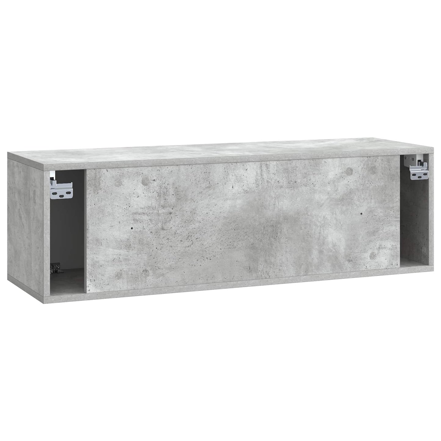 Wandmontierter TV-Schrank Betongrau 98 x 31 x 30 cm