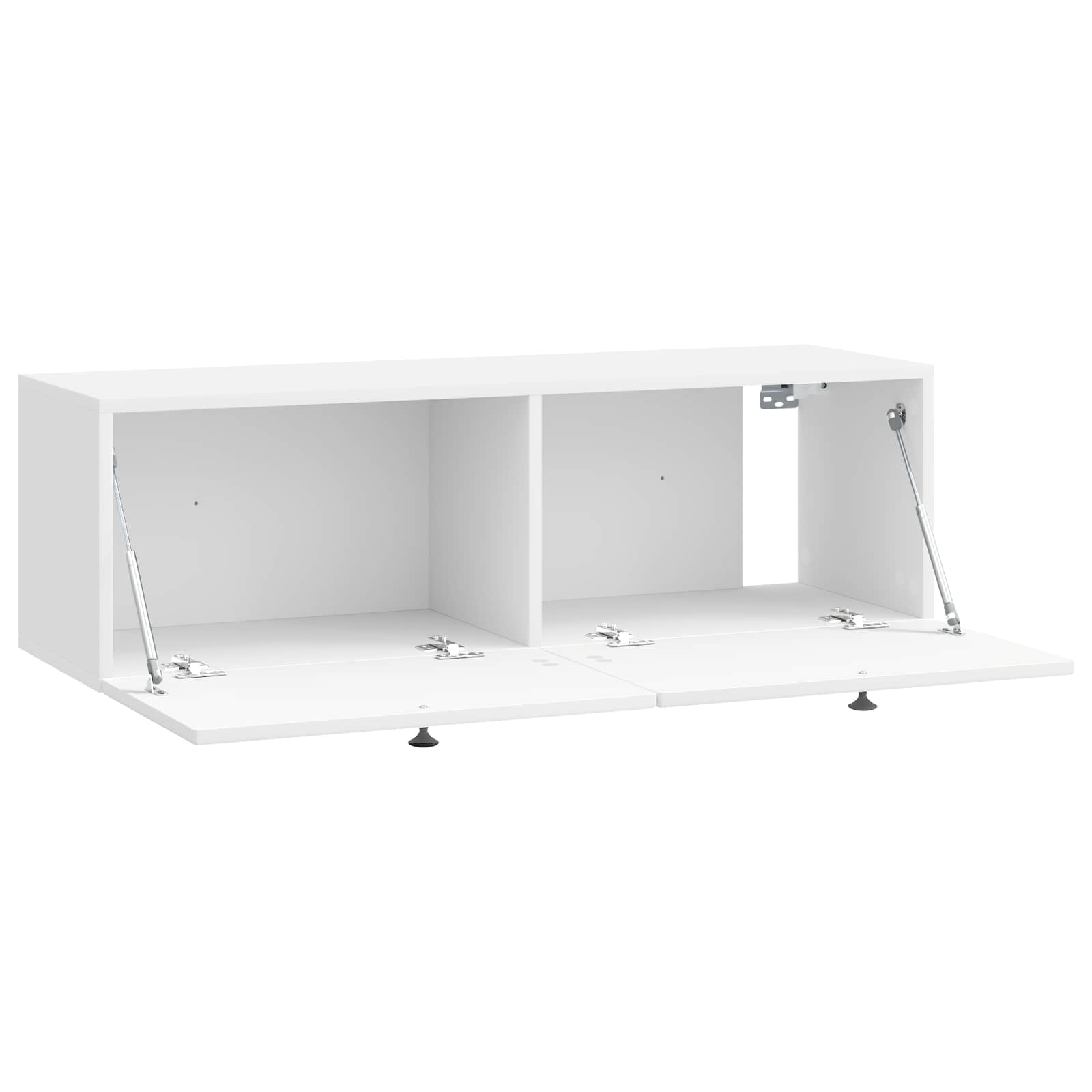 Wandmontierter TV-Schrank Hochglanz Weiß 98 x 31 x 30 cm