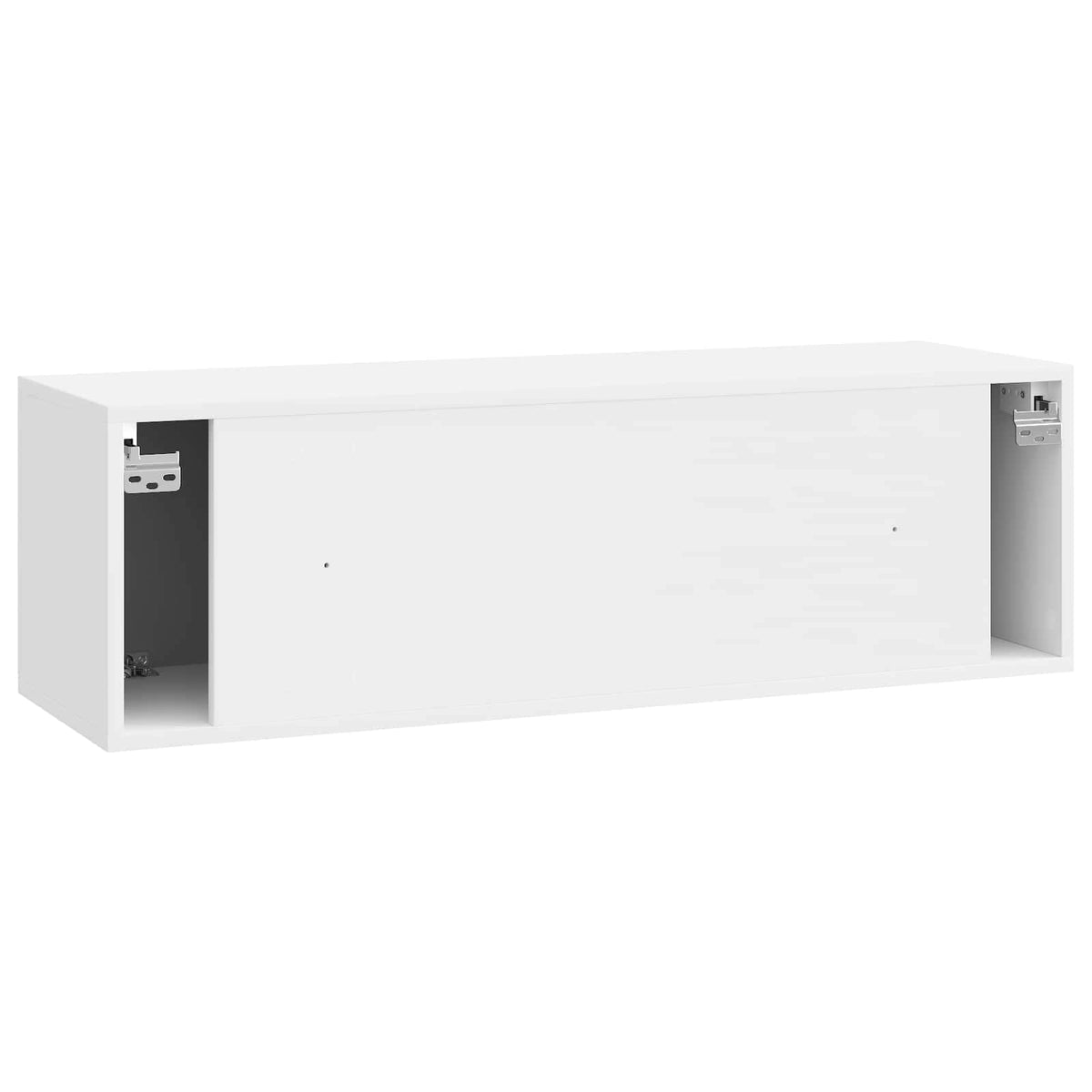 Wandmontierter TV-Schrank Hochglanz Weiß 98 x 31 x 30 cm