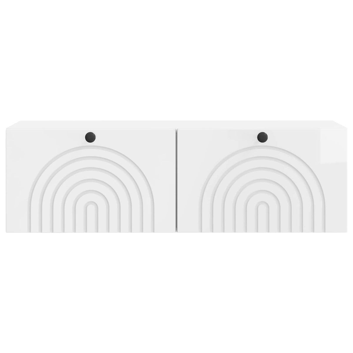 Wandmontierter TV-Schrank Hochglanz Weiß 98 x 31 x 30 cm