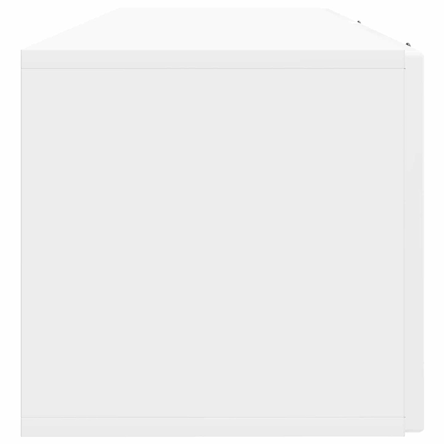 Wandmontierter TV-Schrank Hochglanz Weiß 98 x 31 x 30 cm
