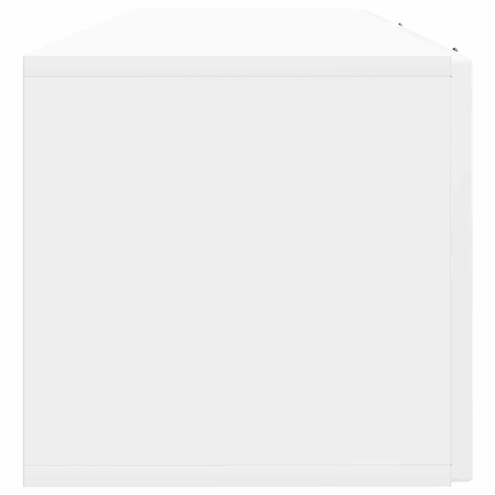 Wandmontierter TV-Schrank Hochglanz Weiß 98 x 31 x 30 cm