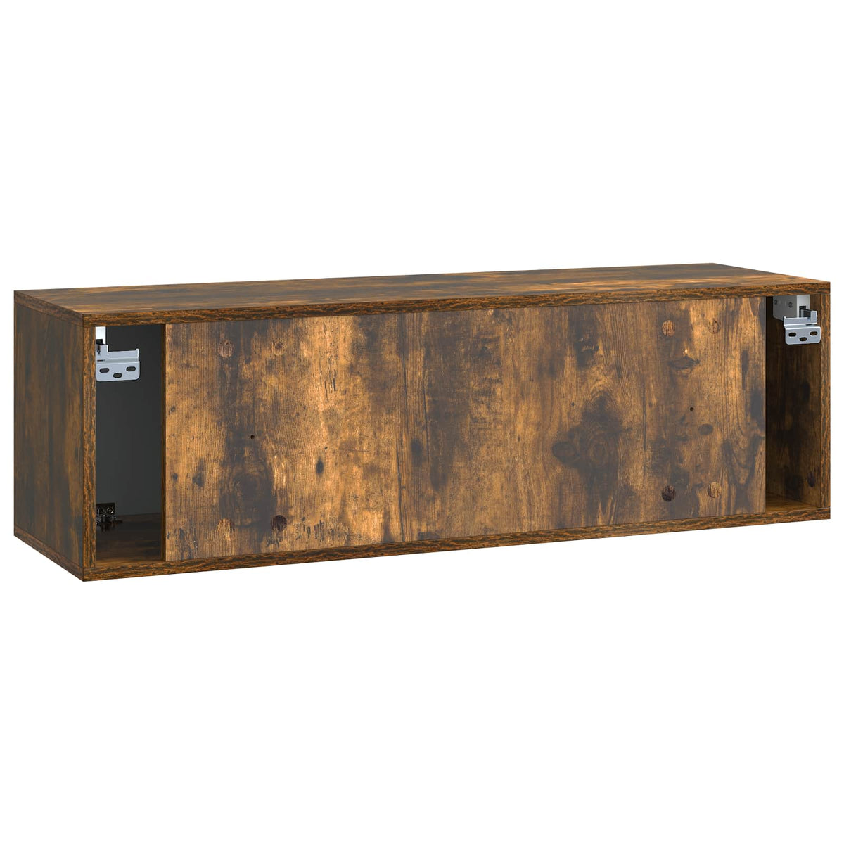Wandmontierter TV-Schrank Geräucherte Eiche 98 x 31 x 30 cm