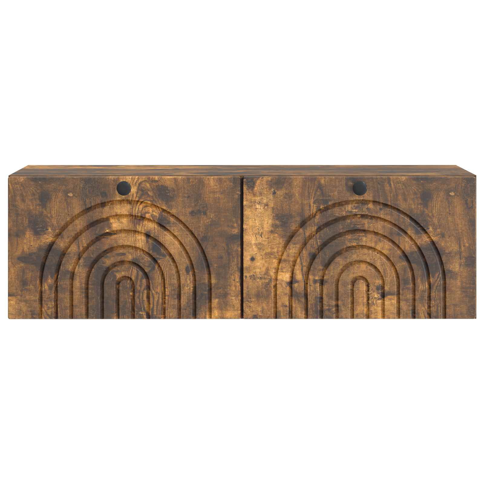 Wandmontierter TV-Schrank Geräucherte Eiche 98 x 31 x 30 cm
