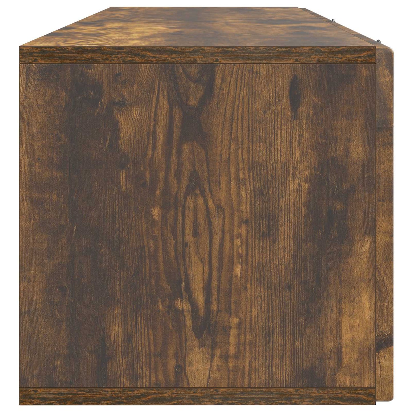 Wandmontierter TV-Schrank Geräucherte Eiche 98 x 31 x 30 cm