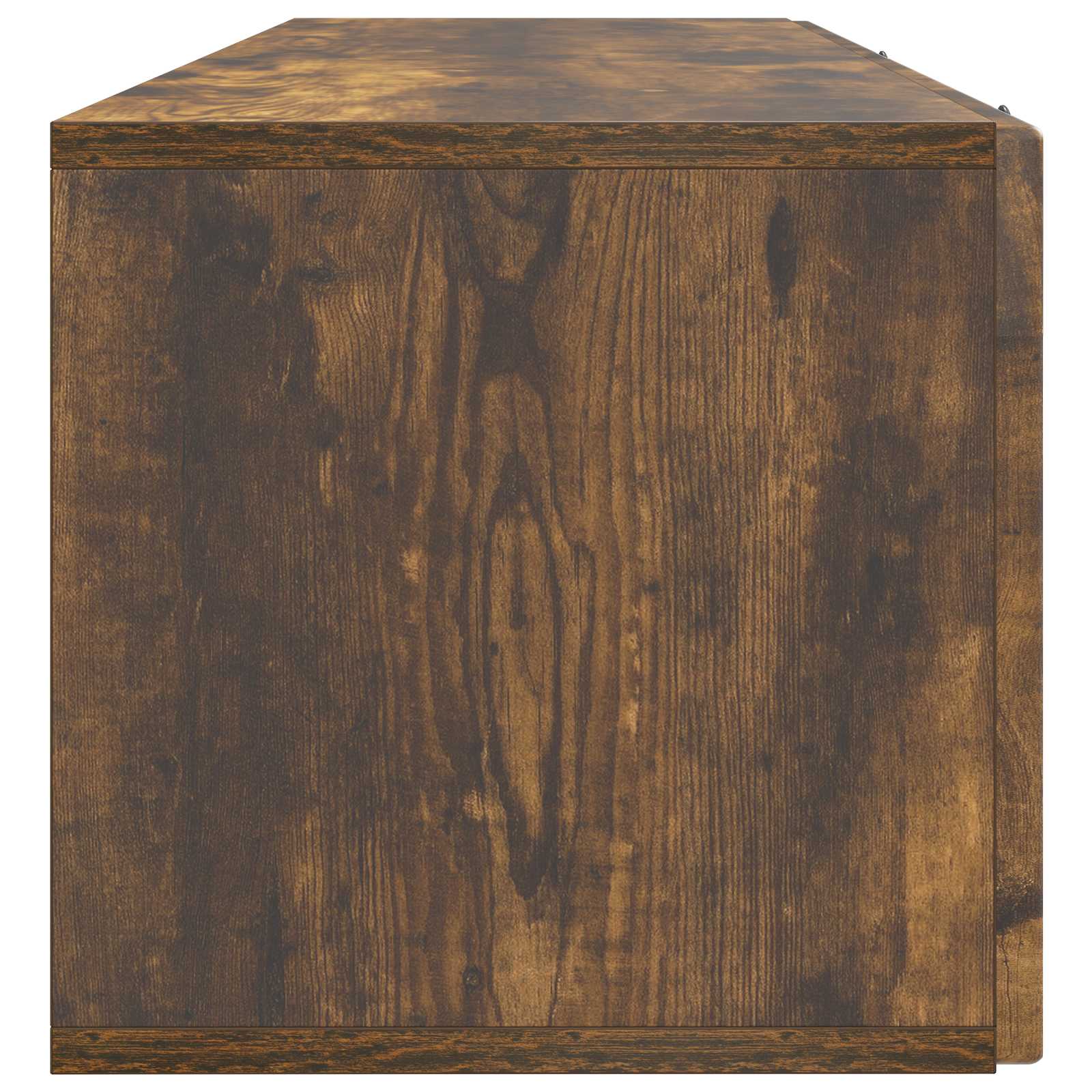 Wandmontierter TV-Schrank Geräucherte Eiche 98 x 31 x 30 cm