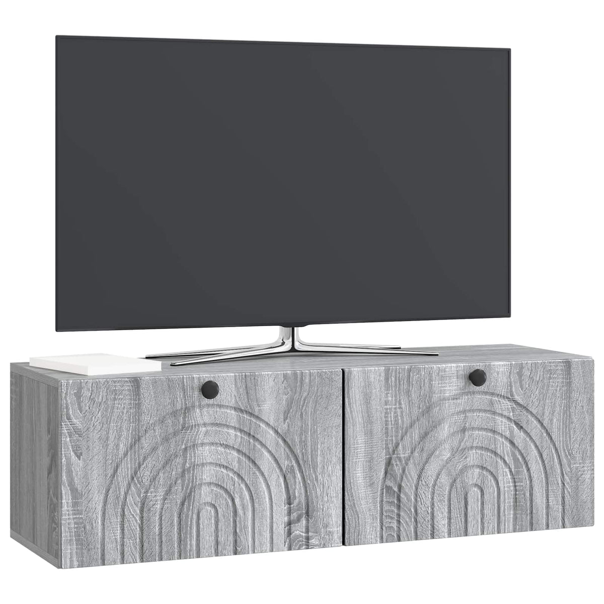 Wandmontierter TV-Schrank Graues Sonoma 98 x 31 x 30 cm