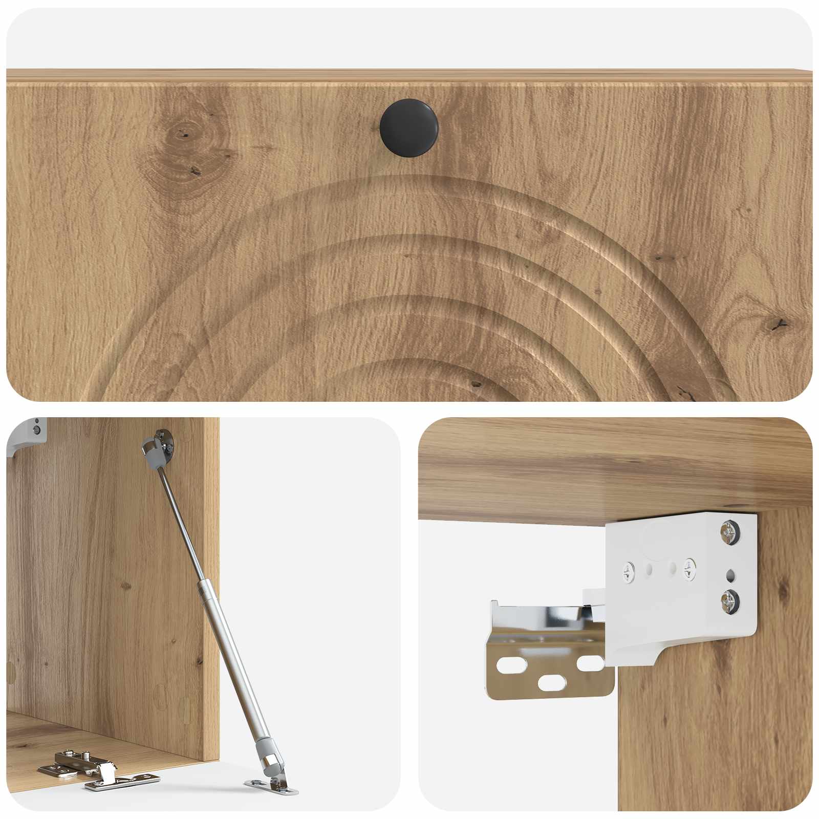 Wandmontierter TV-Schrank 98 x 31 x 30 cm Artisan-Eiche