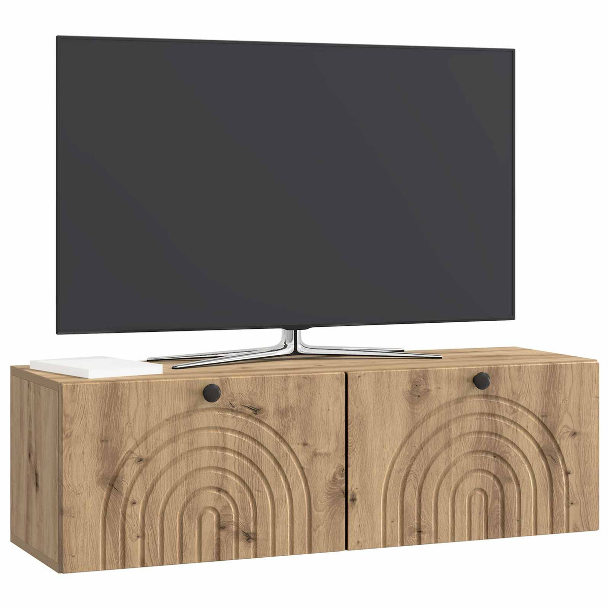Wandmontierter TV-Schrank 98 x 31 x 30 cm Artisan-Eiche