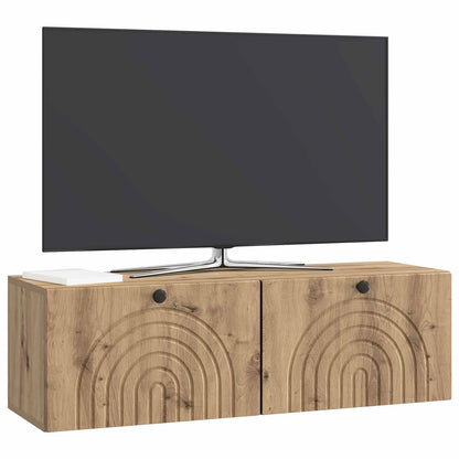 Wandmontierter TV-Schrank 98 x 31 x 30 cm Artisan-Eiche