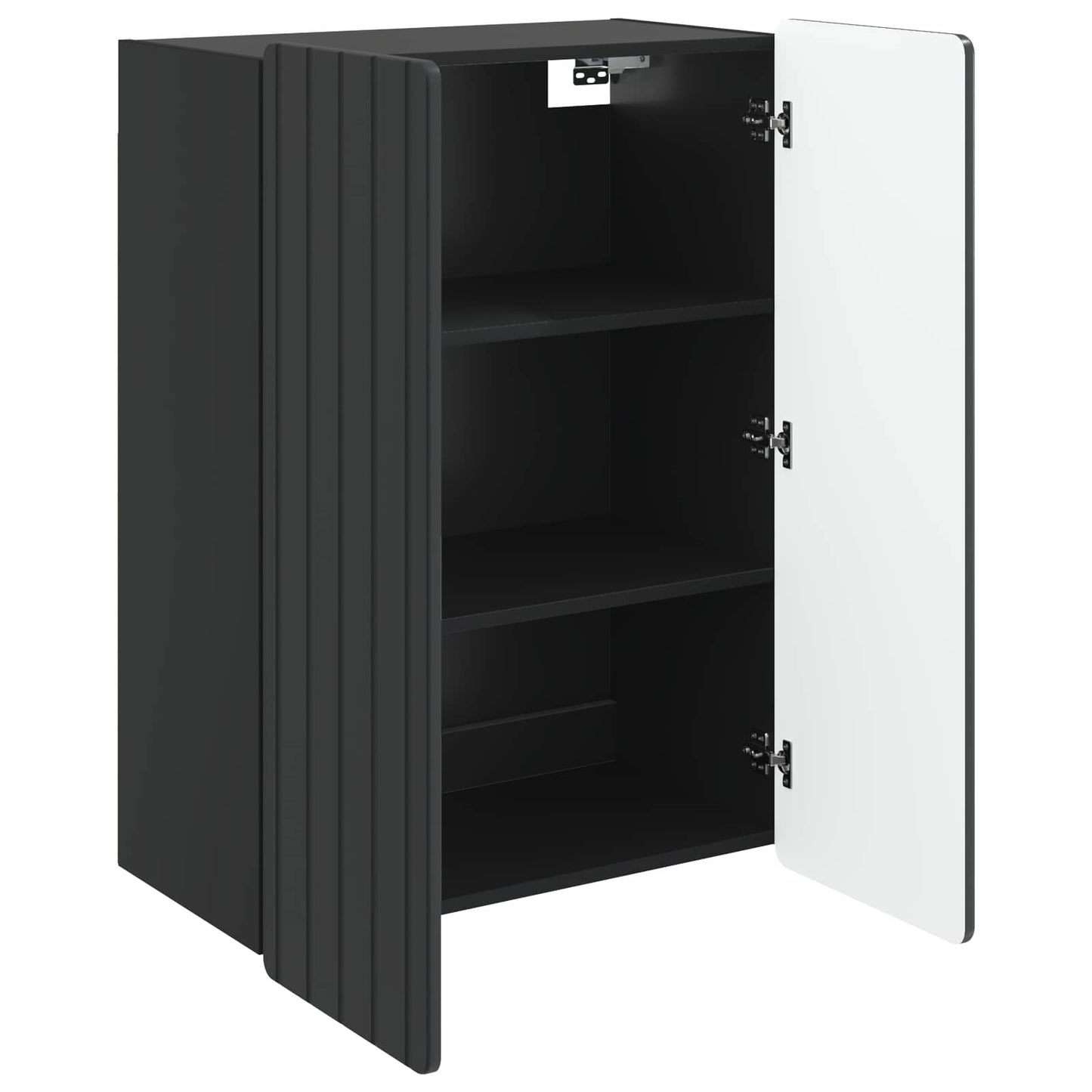 Wandschrank Schwarz 66 x 34,5 x 92 cm Holzwerkstoff