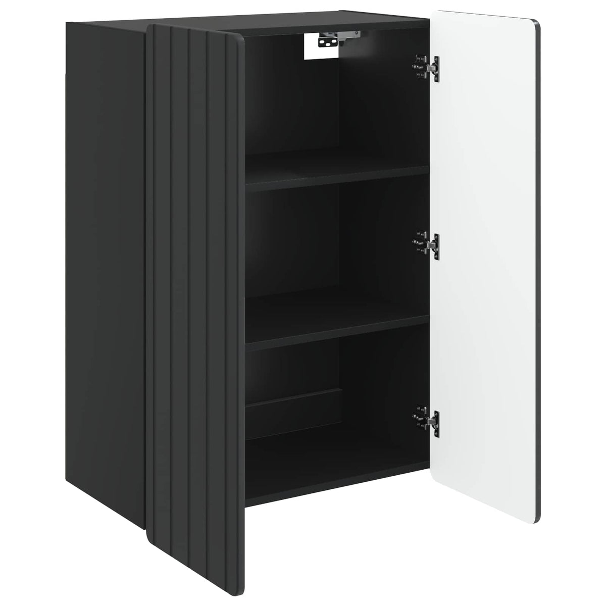 Wandschrank Schwarz 66 x 34,5 x 92 cm Holzwerkstoff