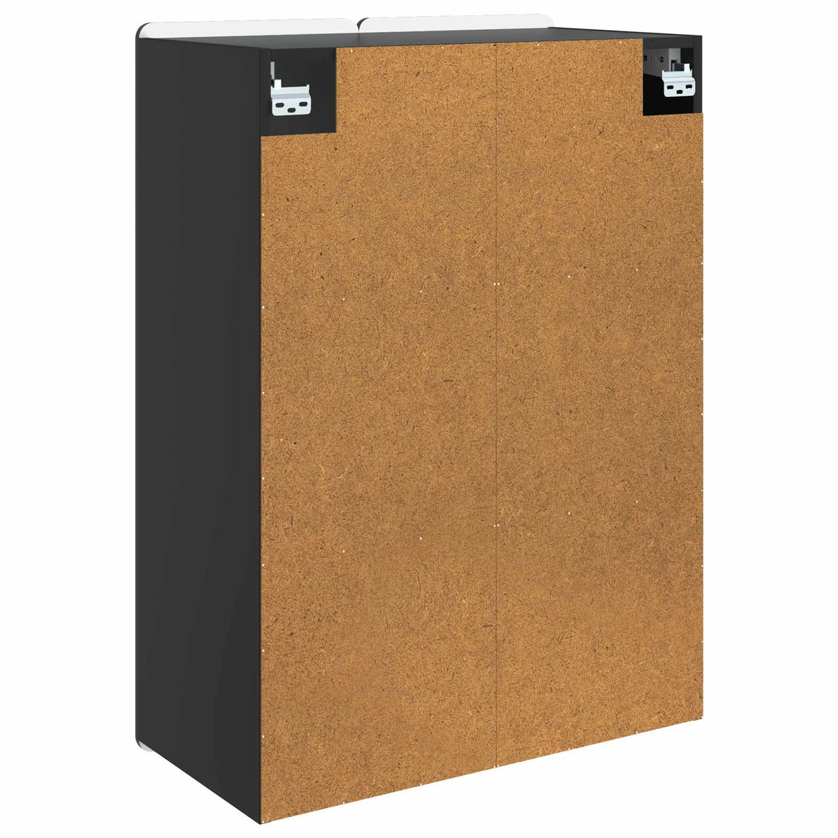 Wandschrank Schwarz 66 x 34,5 x 92 cm Holzwerkstoff