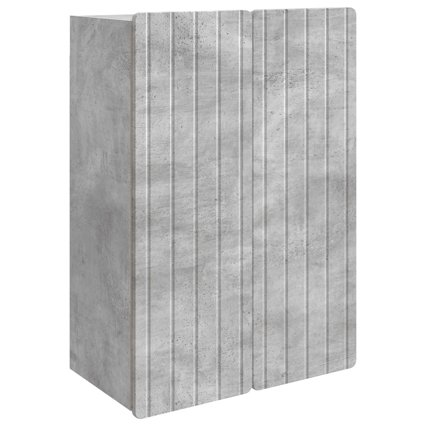 Wandschrank Betongrau 66 x 34,5 x 92 cm Holzwerkstoff