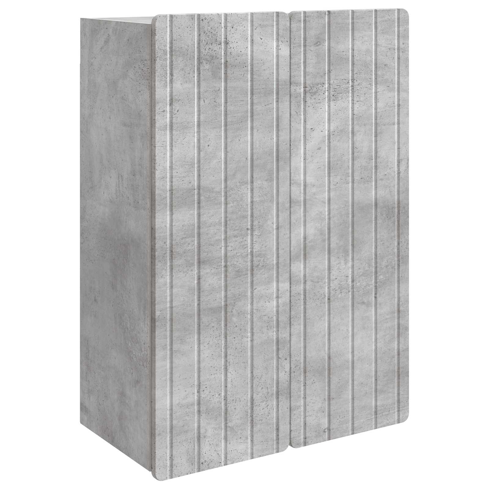 Wandschrank Betongrau 66 x 34,5 x 92 cm Holzwerkstoff