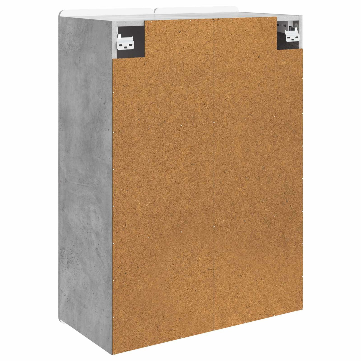 Wandschrank Betongrau 66 x 34,5 x 92 cm Holzwerkstoff