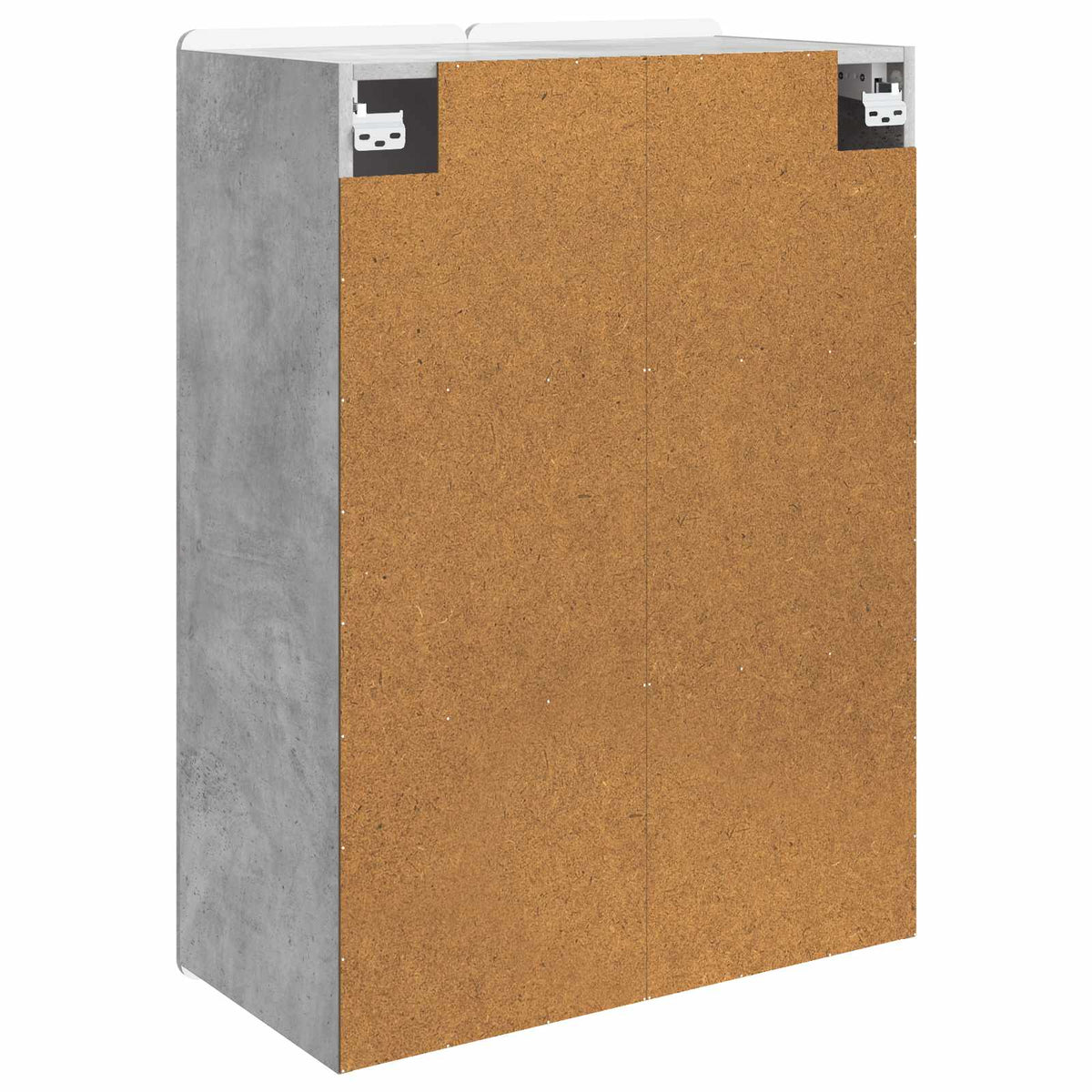 Wandschrank Betongrau 66 x 34,5 x 92 cm Holzwerkstoff