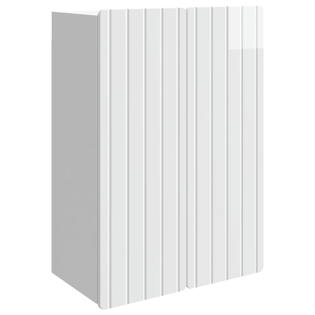 Wandschrank Hochglanz Weiß 66 x 34,5 x 92 cm Holzwerkstoff