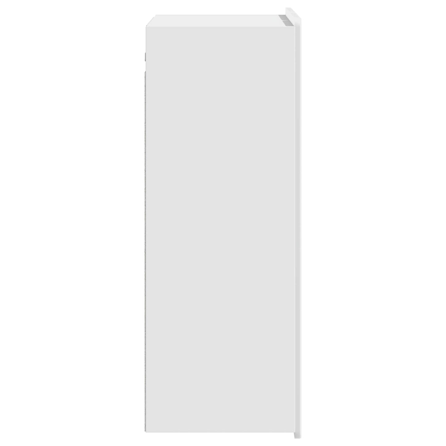 Wandschrank Hochglanz Weiß 66 x 34,5 x 92 cm Holzwerkstoff