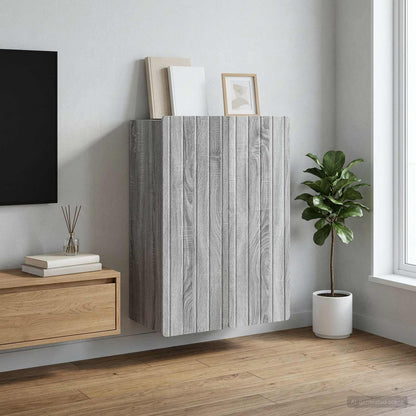 Wandschrank Grau Sonoma 66 x 34,5 x 92 cm Holzwerkstoff