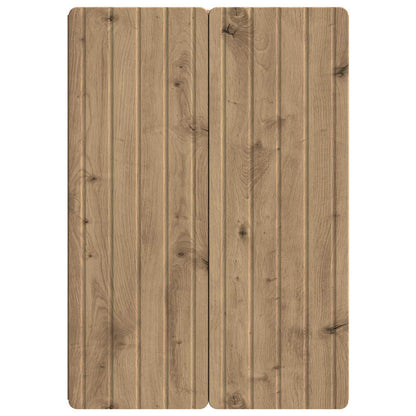 Wandschrank 66 x 34,5 x 92 cm Holzwerkstoff Artisan-Eiche