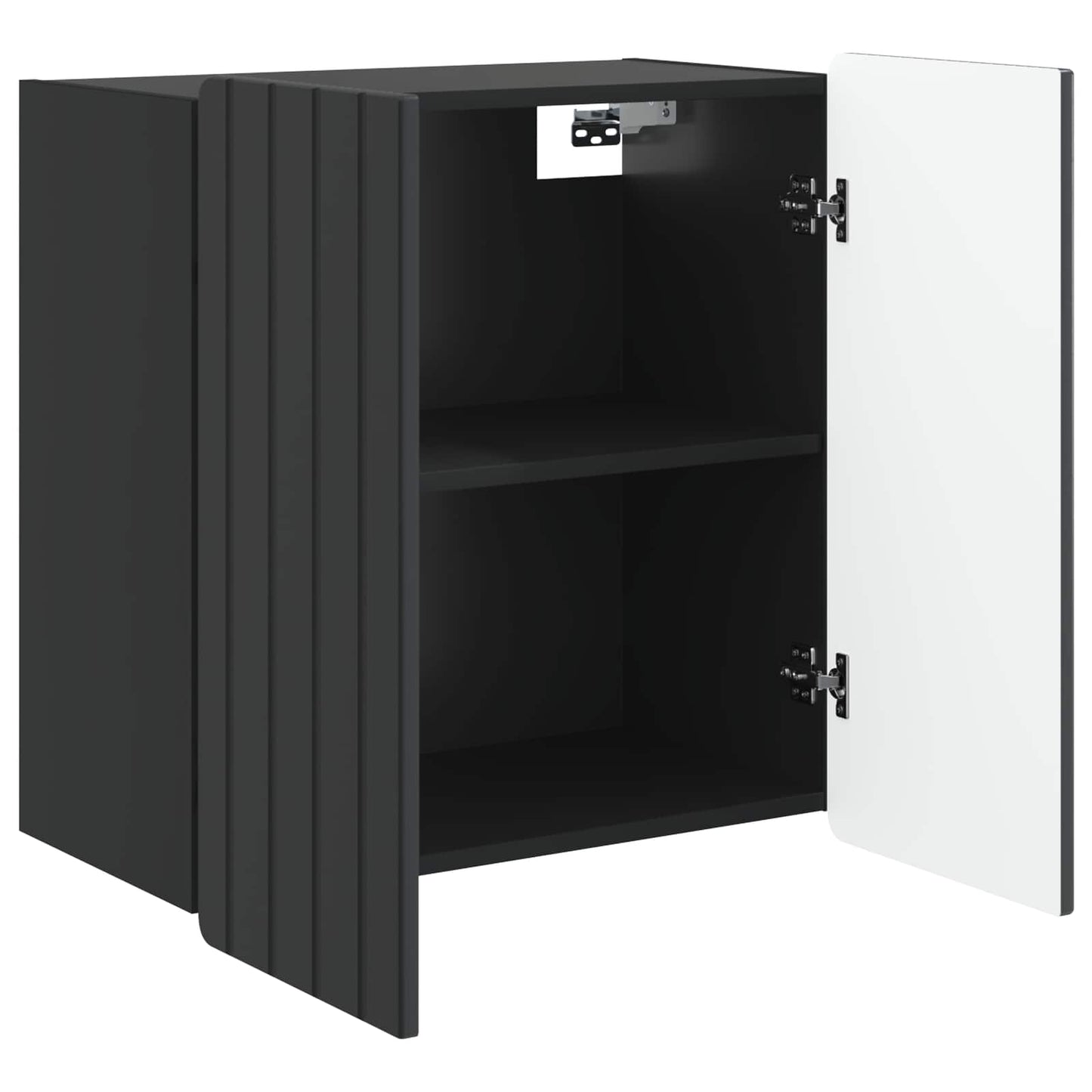 Wandschrank Schwarz 59 x 31 x 64 cm Holzwerkstoff