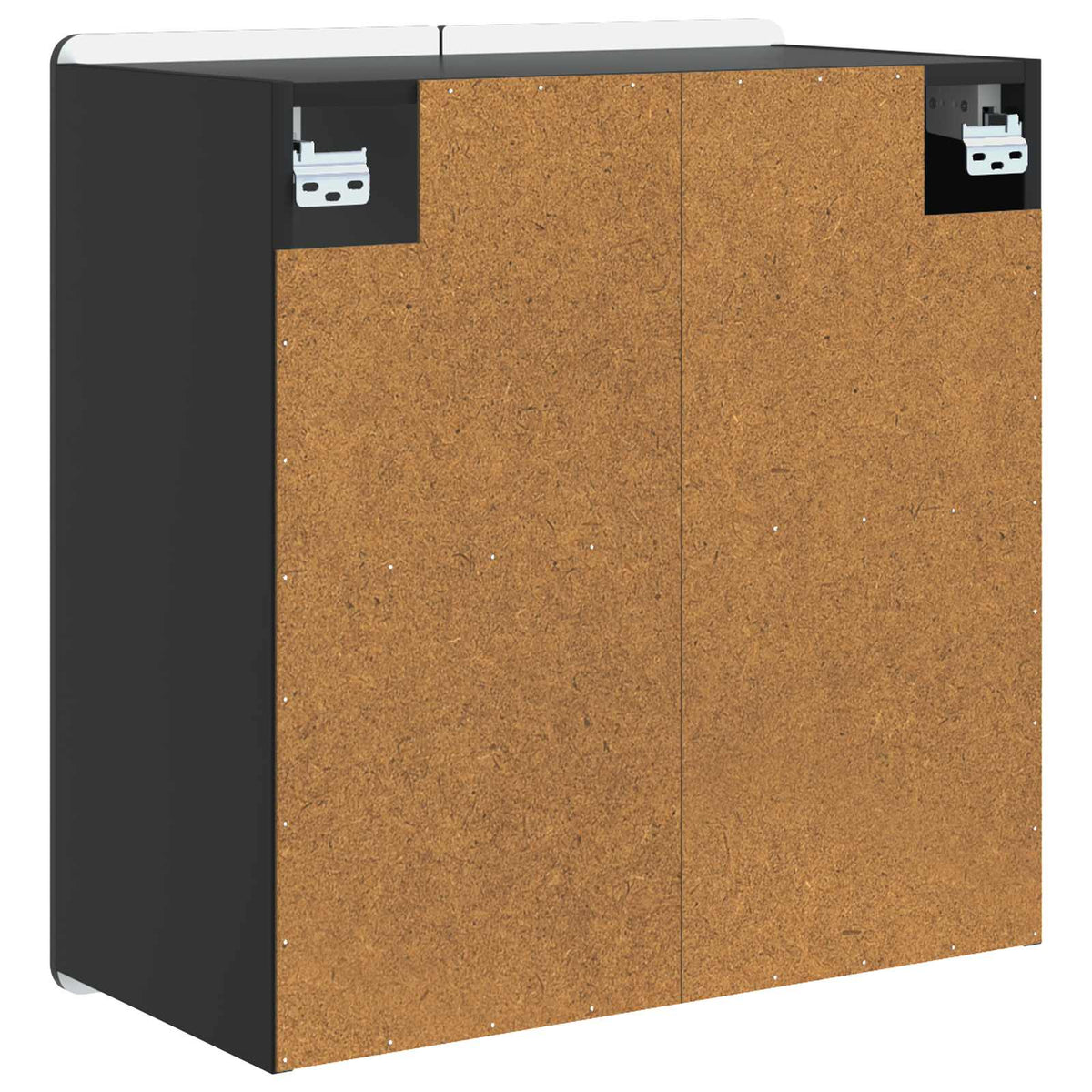 Wandschrank Schwarz 59 x 31 x 64 cm Holzwerkstoff