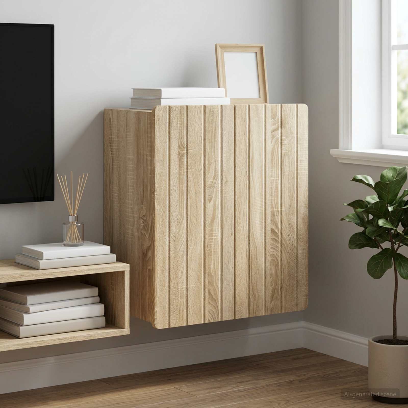 Wandschrank Sonoma-Eiche 59 x 31 x 64 cm Holzwerkstoff