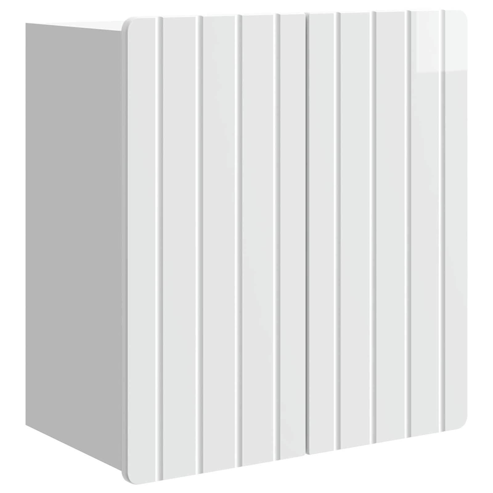 Wandschrank Hochglanz Weiß 59 x 31 x 64 cm Holzwerkstoff