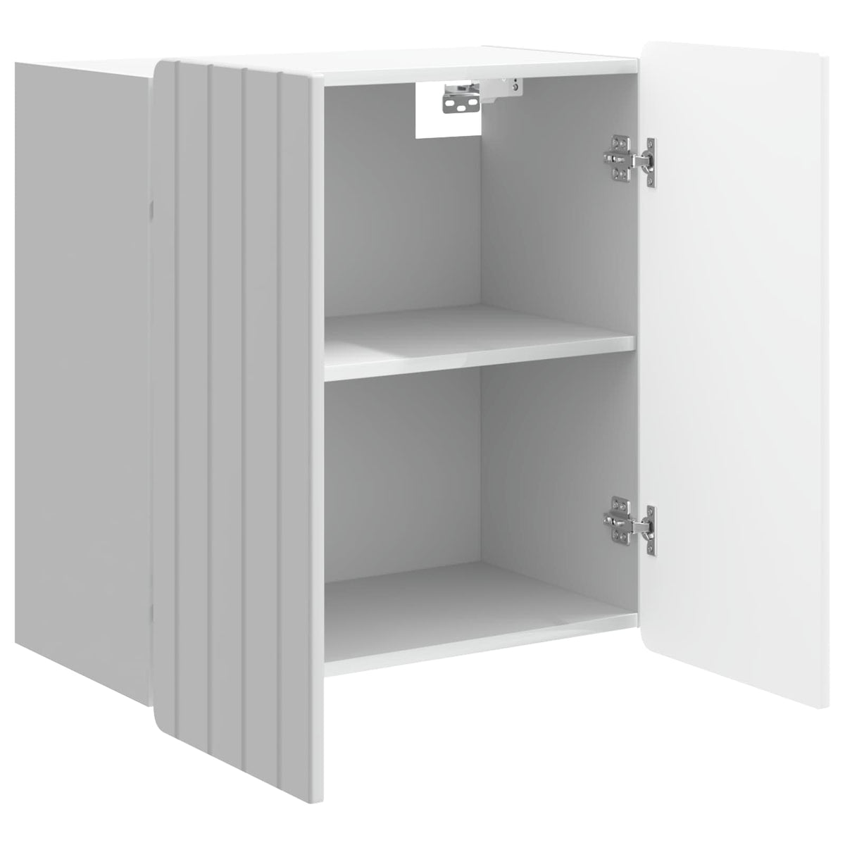 Wandschrank Hochglanz Weiß 59 x 31 x 64 cm Holzwerkstoff