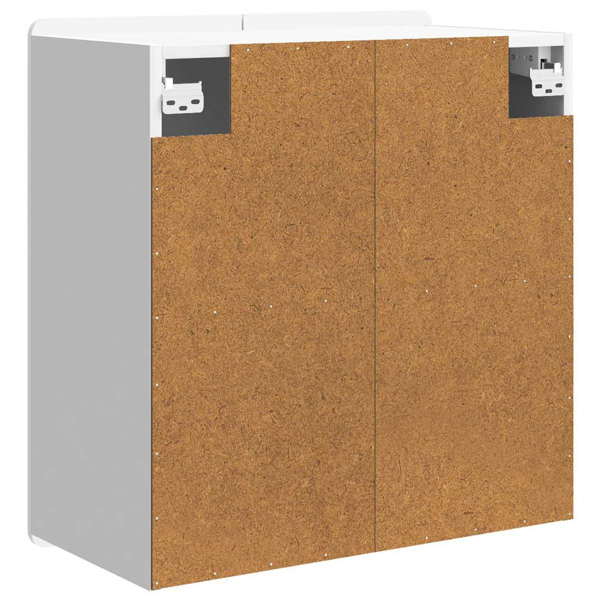 Wandschrank Hochglanz Weiß 59 x 31 x 64 cm Holzwerkstoff