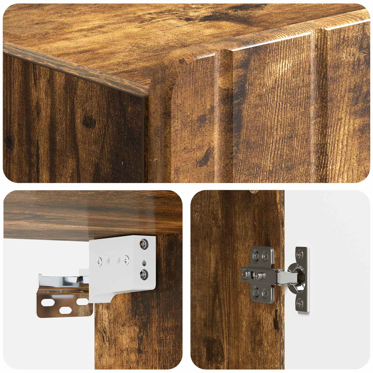 Wandschrank Geräucherte Eiche 59 x 31 x 64 cm Holzwerkstoff