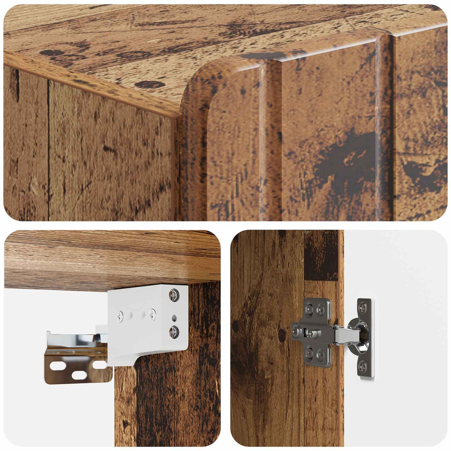 Wandschrank Altholz 59 x 31 x 64 cm Holzwerkstoff