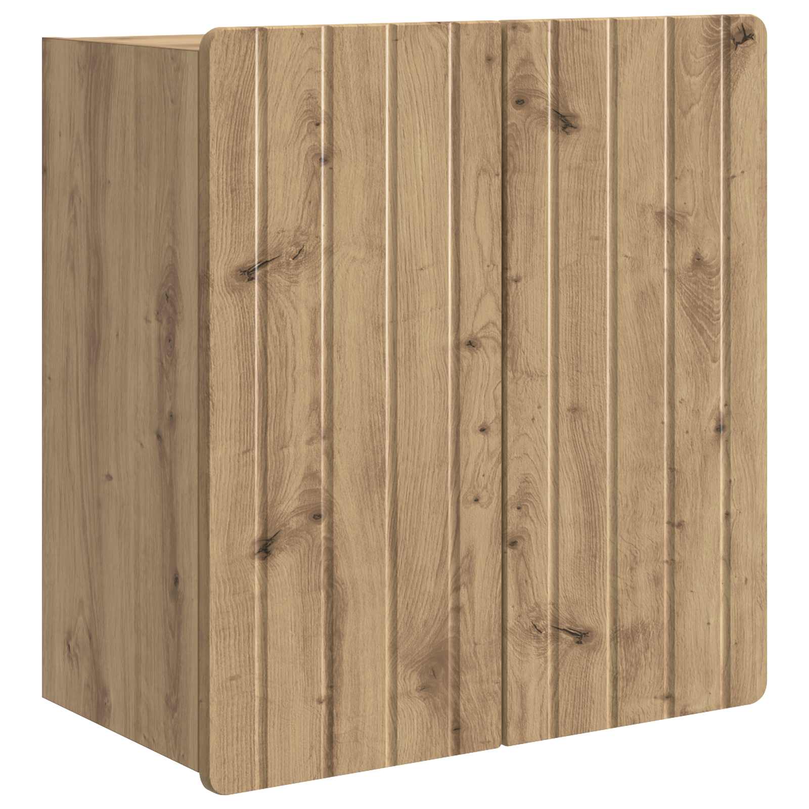 Wandschrank 59 x 31 x 64 cm Holzwerkstoff Artisan-Eiche