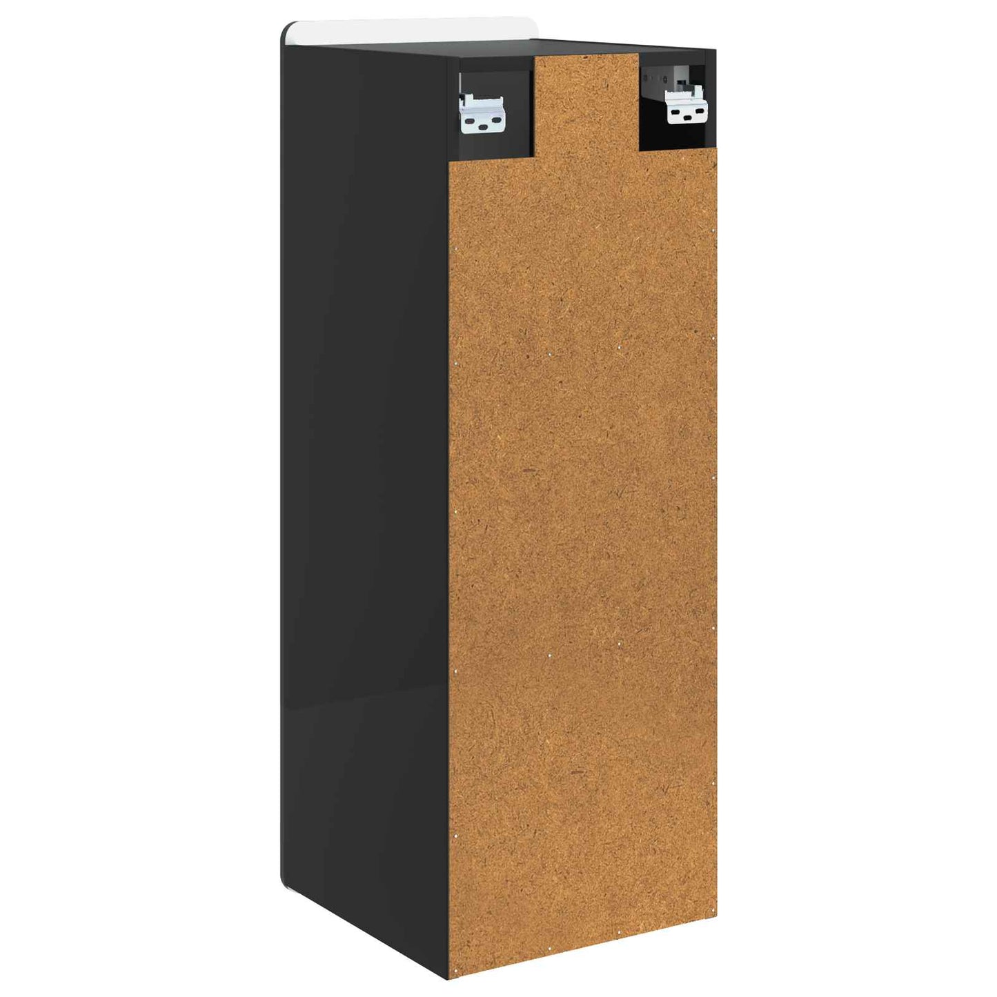 Wandschrank Schwarz 33 x 34,5 x 94 cm Holzwerkstoff