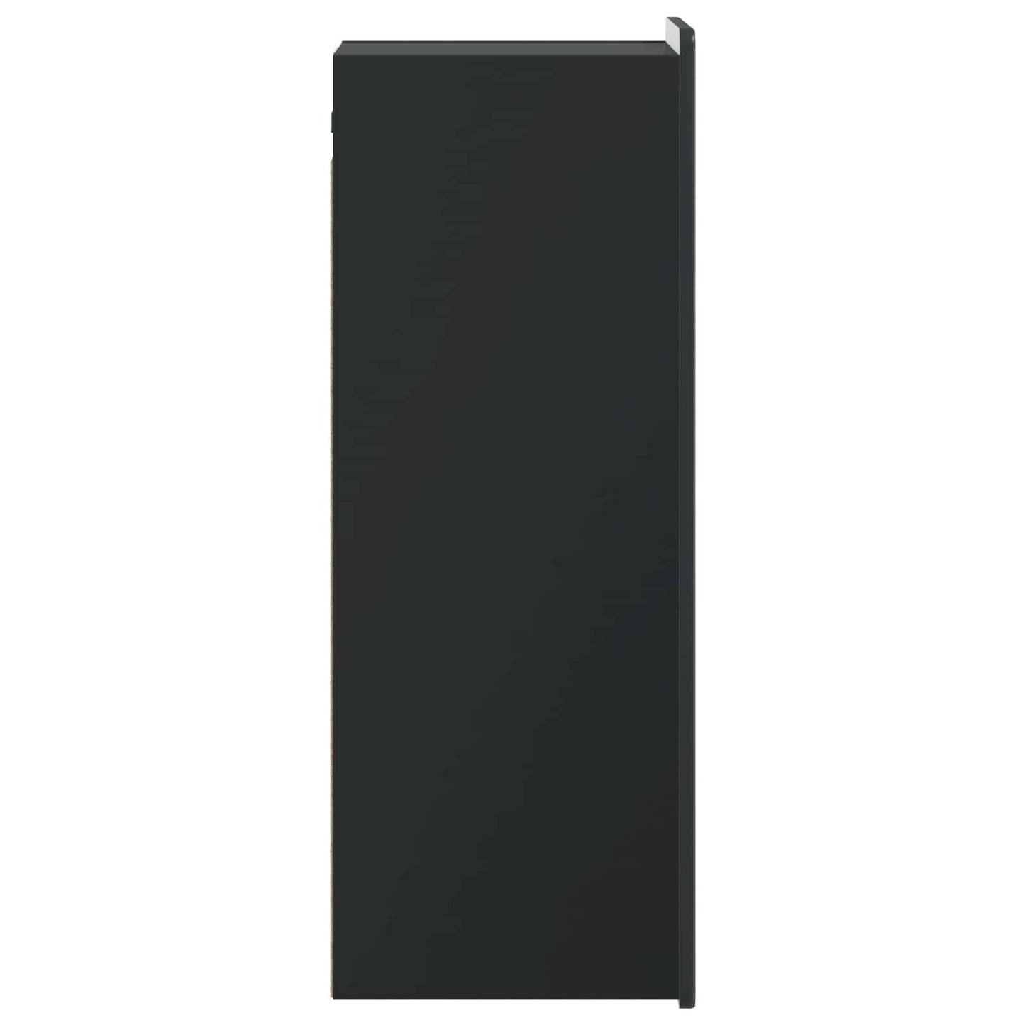 Wandschrank Schwarz 33 x 34,5 x 94 cm Holzwerkstoff