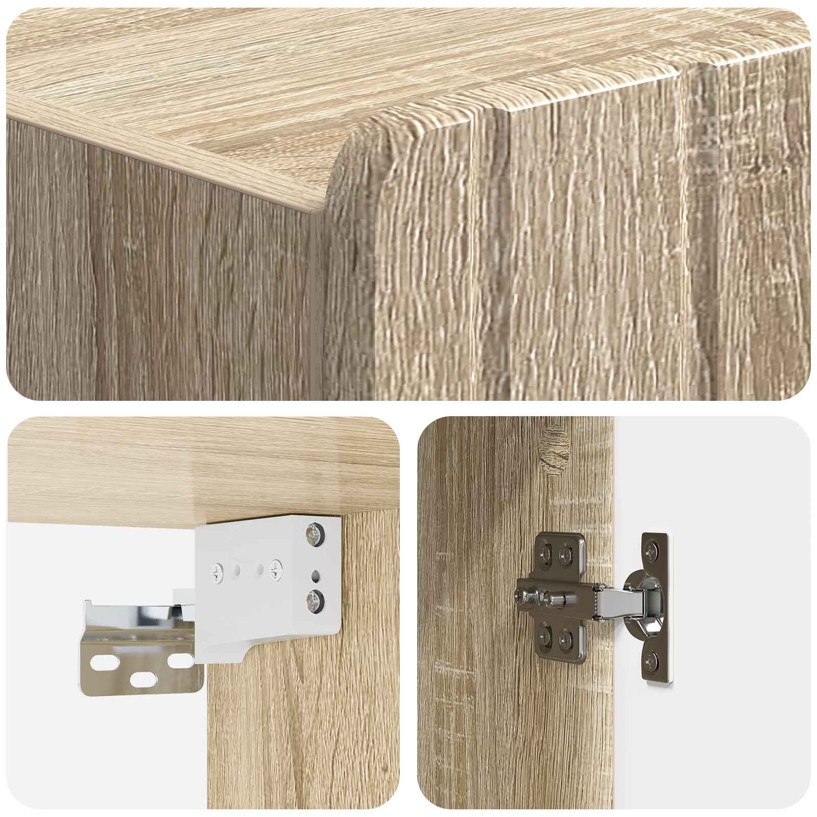 Wandschrank Sonoma-Eiche 33 x 34,5 x 94 cm Holzwerkstoff
