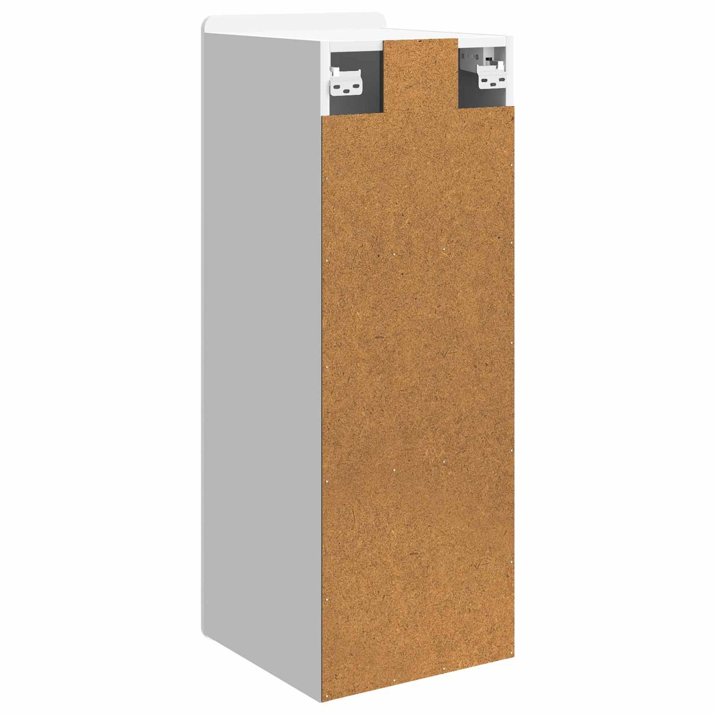 Wandschrank Hochglanz Weiß 33 x 34,5 x 94 cm Holzwerkstoff