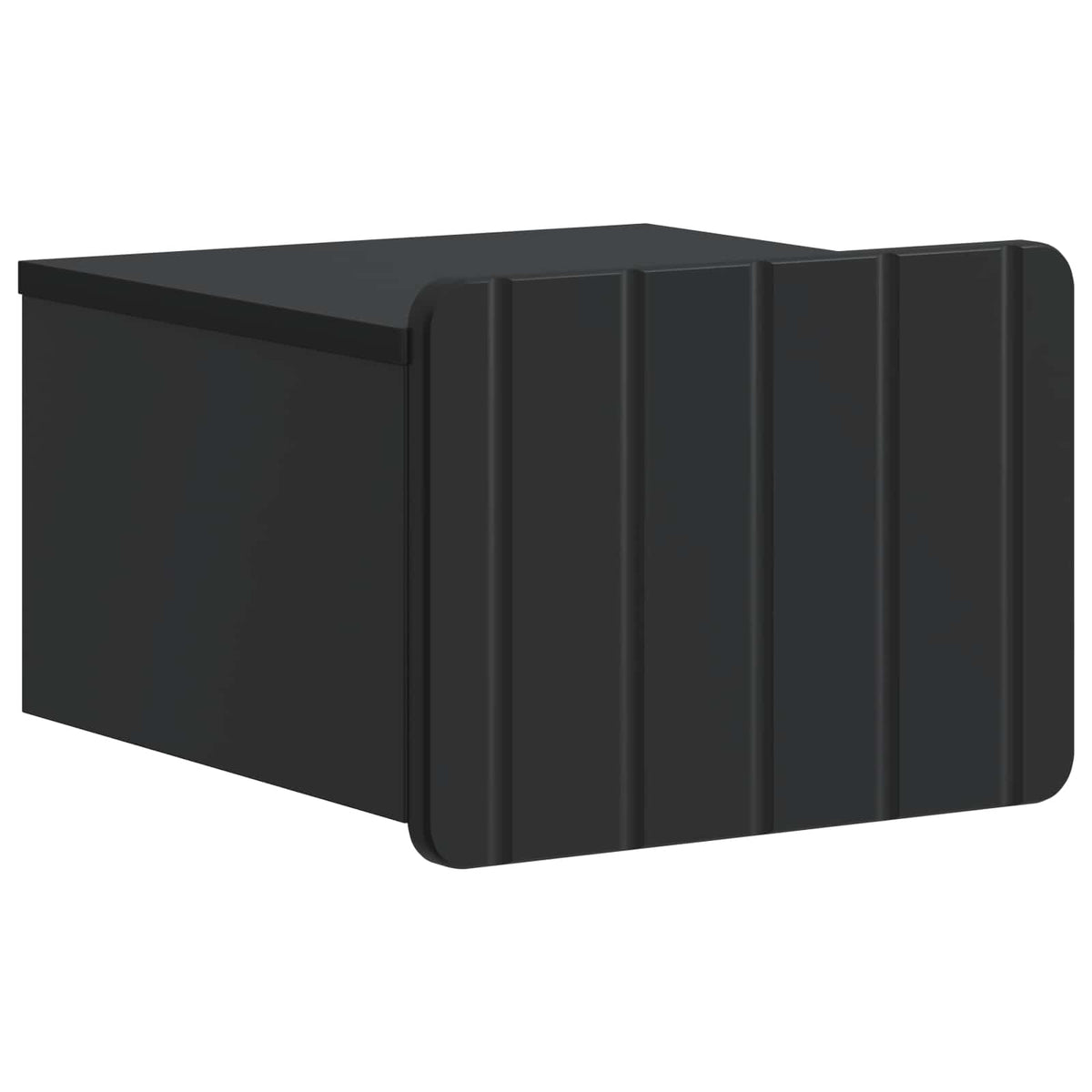 Wandmontierter Nachttisch 2 stk. Schwarz 33 x 34,5 x 24 cm