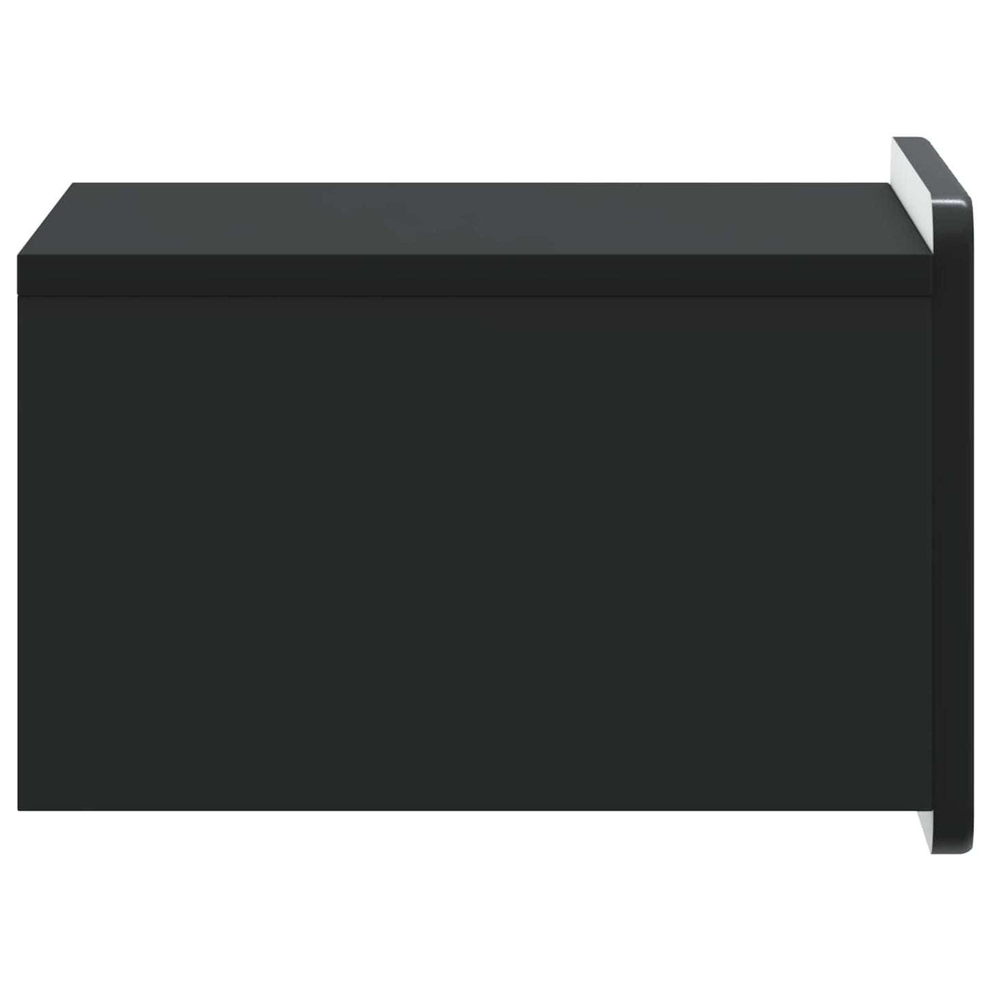 Wandmontierter Nachttisch 2 stk. Schwarz 33 x 34,5 x 24 cm