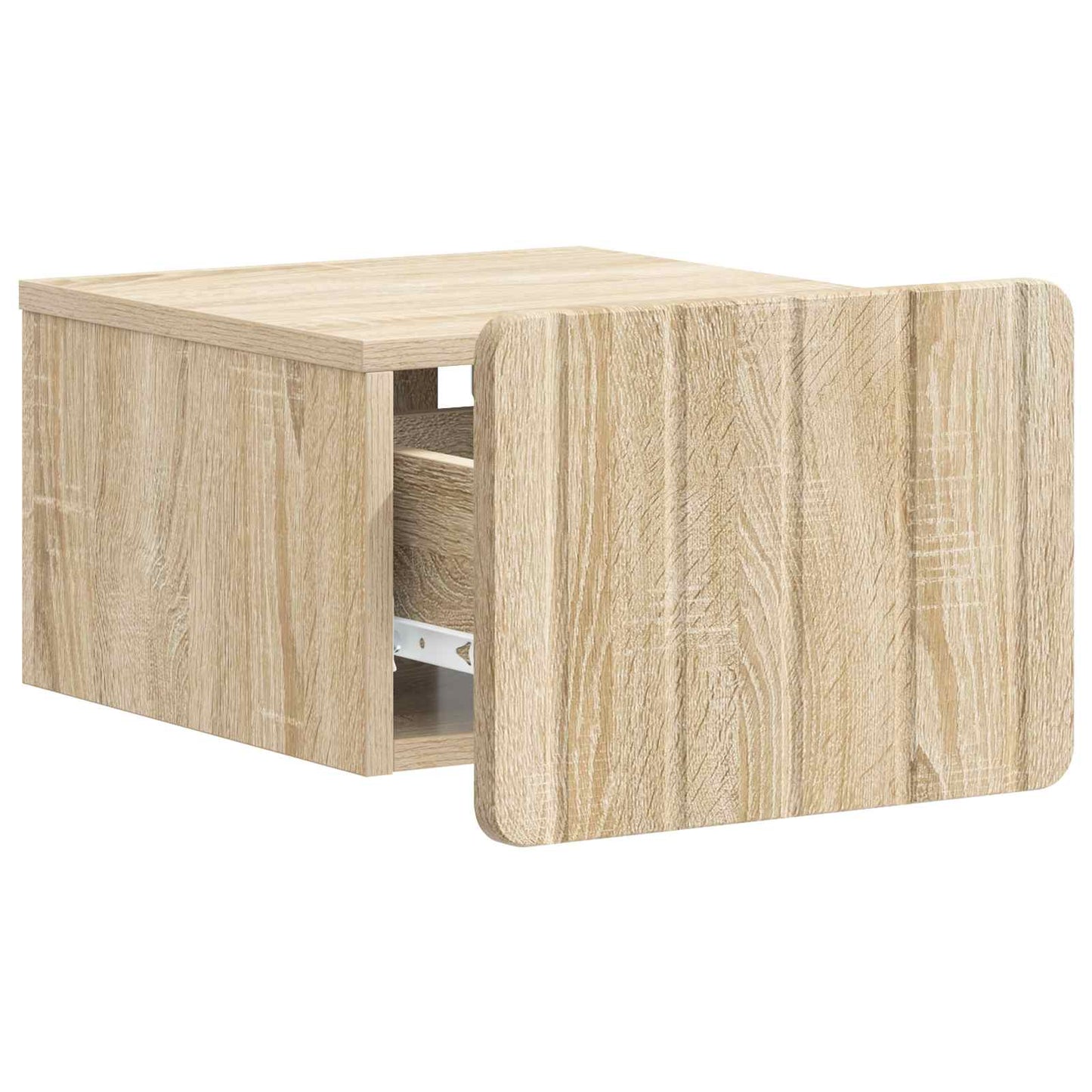 Wandmontierter Nachttisch 2 stk. Sonoma-Eiche 33 x 34,5 x 24 cm
