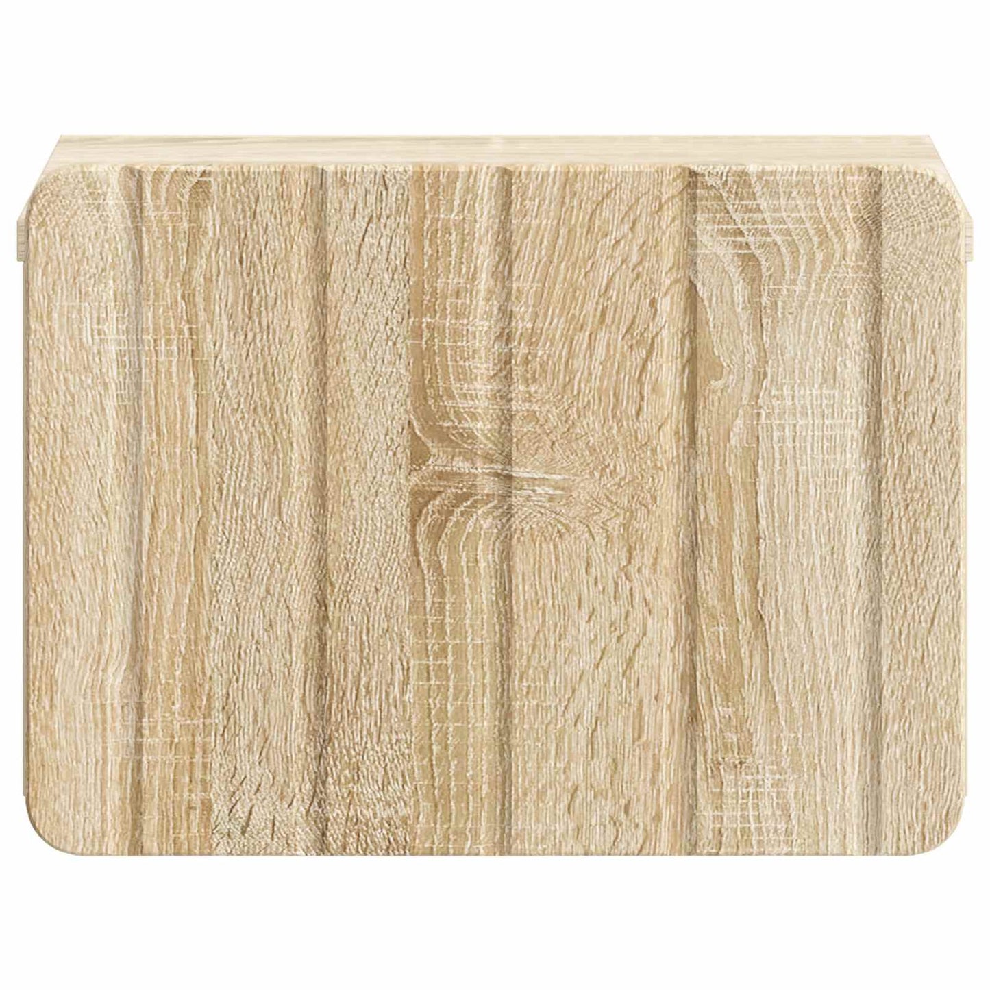 Wandmontierter Nachttisch 2 stk. Sonoma-Eiche 33 x 34,5 x 24 cm