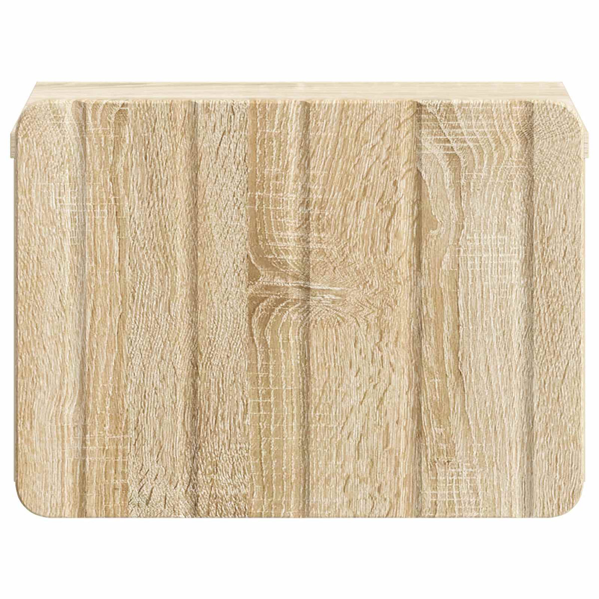 Wandmontierter Nachttisch 2 stk. Sonoma-Eiche 33 x 34,5 x 24 cm
