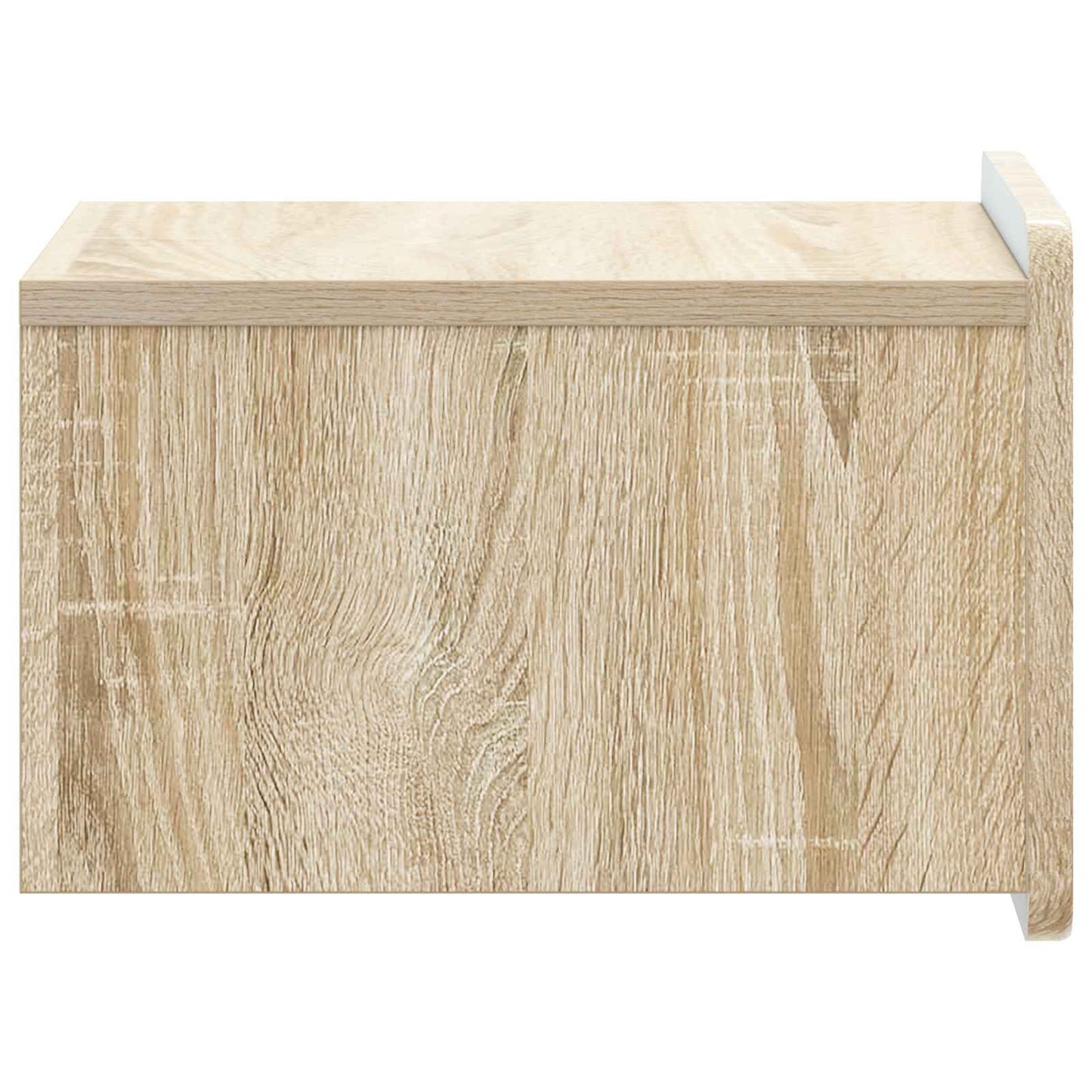 Wandmontierter Nachttisch 2 stk. Sonoma-Eiche 33 x 34,5 x 24 cm