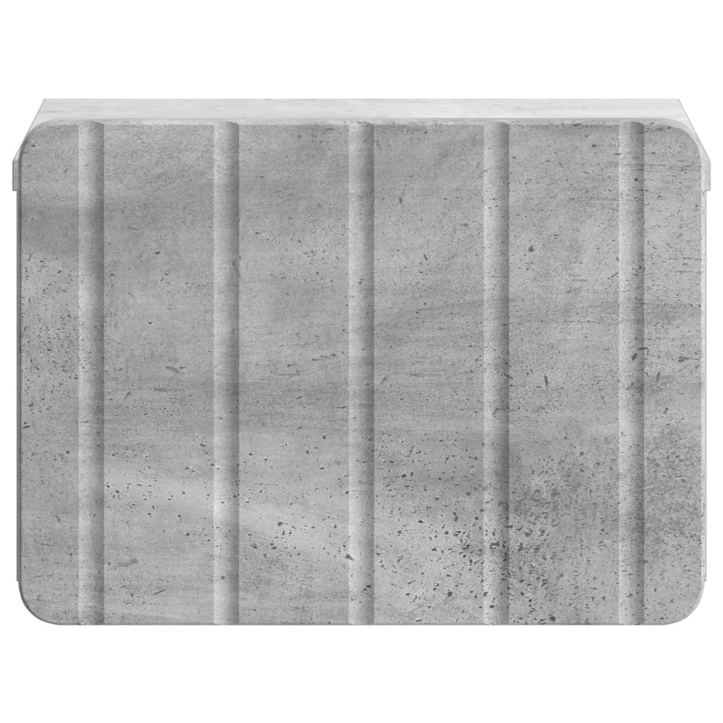 Wandmontierter Nachttisch 2 stk. Betongrau 33 x 34,5 x 24 cm