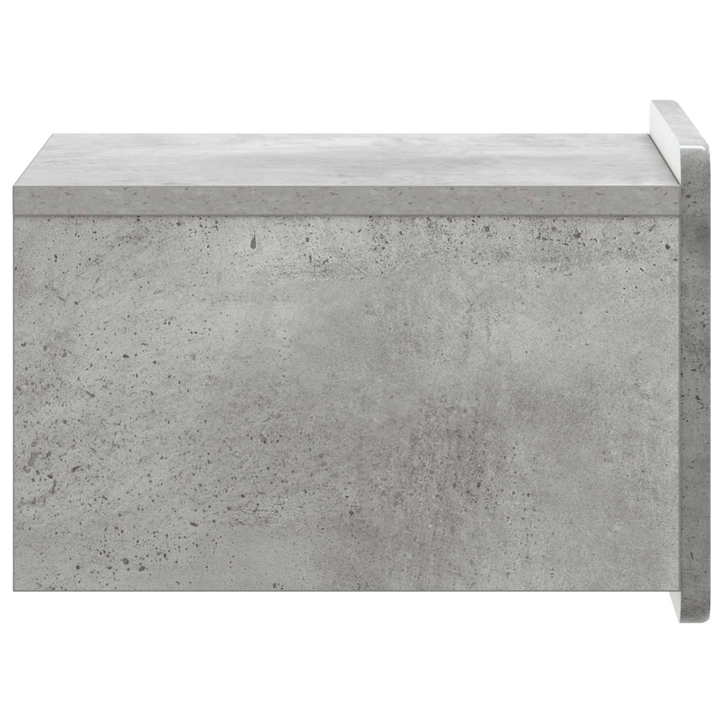 Wandmontierter Nachttisch 2 stk. Betongrau 33 x 34,5 x 24 cm
