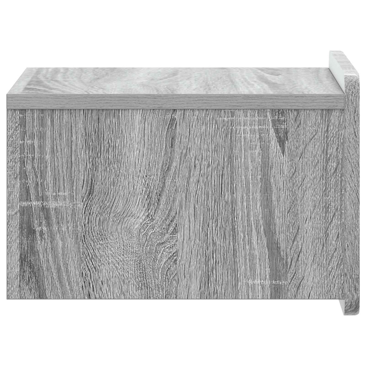 Wandmontierter Nachttisch 2 stk. Graues Sonoma