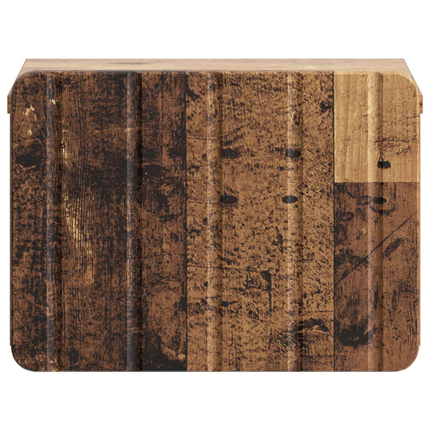 Wandmontierter Nachttisch 2 stk. Altholz 33 x 34,5 x 24 cm