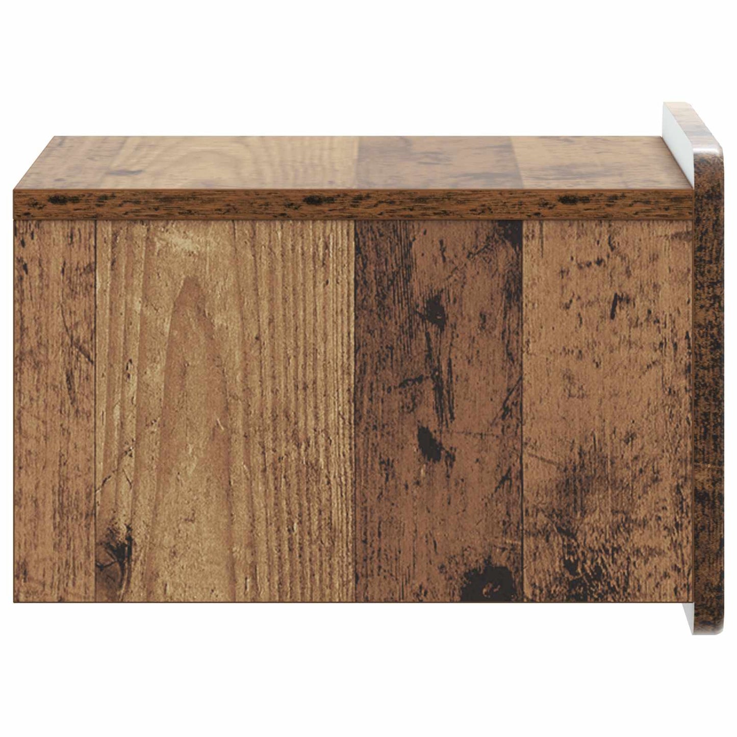Wandmontierter Nachttisch 2 stk. Altholz 33 x 34,5 x 24 cm