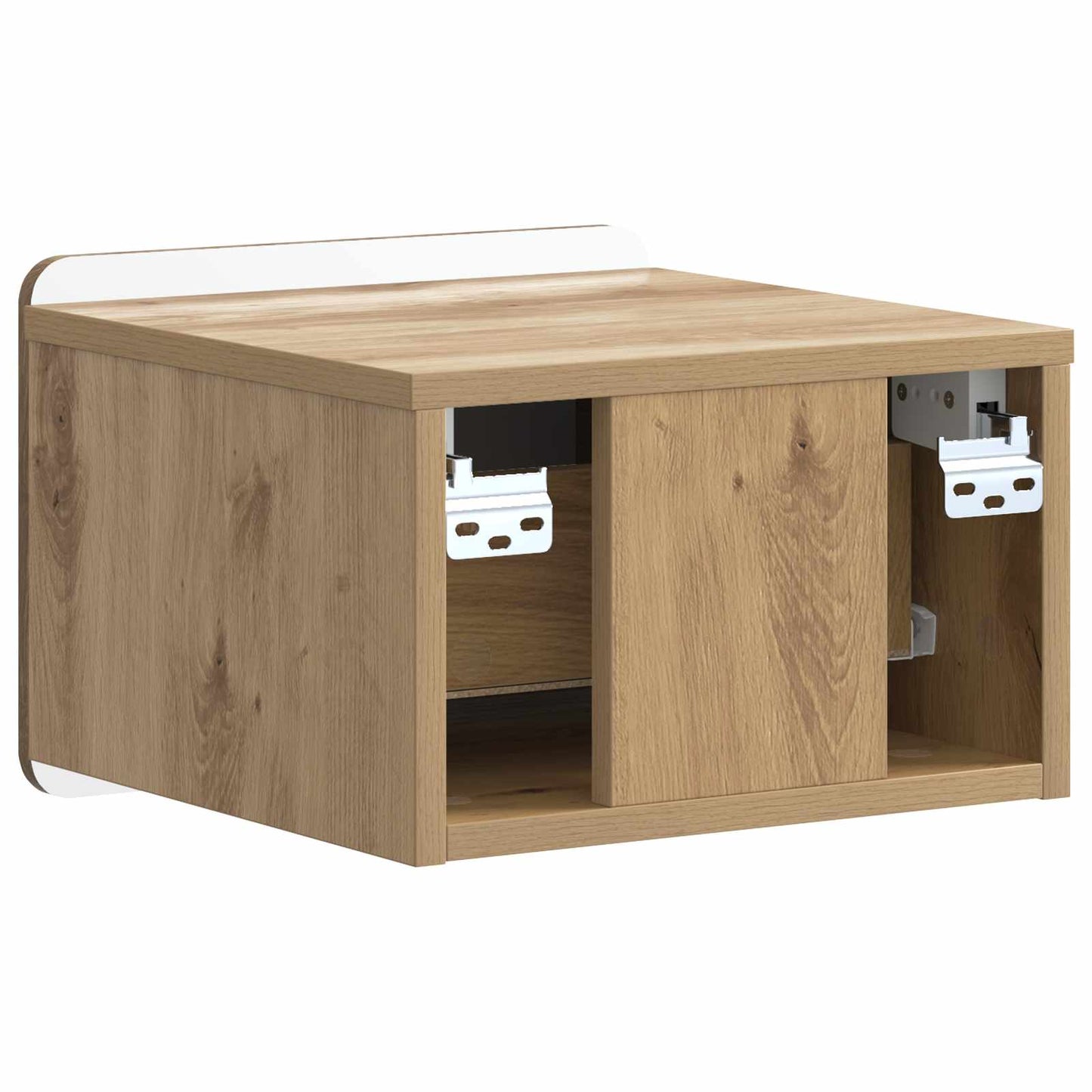 Wandmontierter Nachttisch 2 stk. Artisan-Eiche
